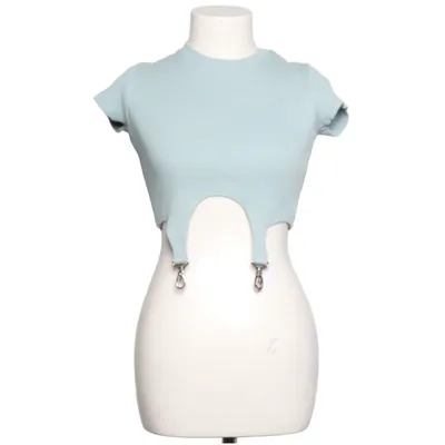 Crop top (Bleu) de The Ragged Priest Coton, Élasthane