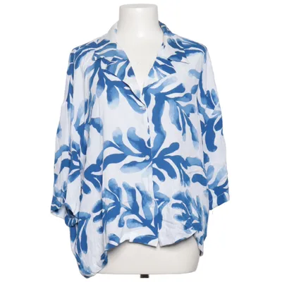 Chemise à manches courtes (Bleu, Blanc) de Page One Viscose