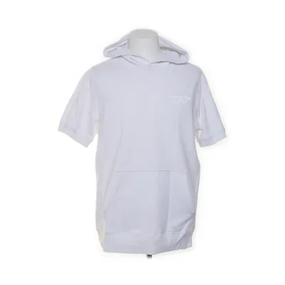 Kortärmad huvtröja (Vit) från Abercrombie & Fitch Bomull, Polyester