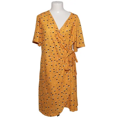 Wrap dress (Yellow, Multicolored) from Pink Clove Elastane, Polyester