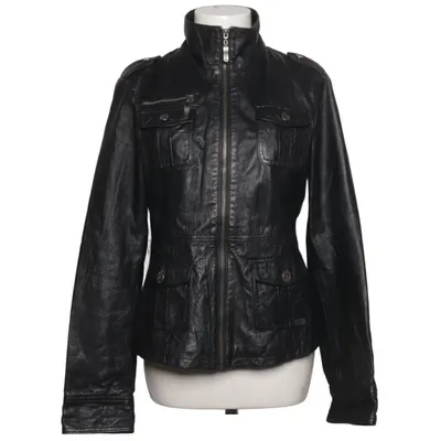 Leather jacket (Black) from One Green Elephant Leather, Polyester