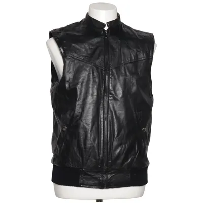 Leather vest (Black) from Impuls
