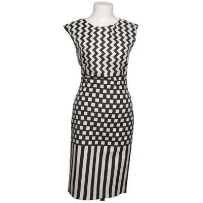Dress (Black, White) from Sandro Ferrone Elastane, Polyester