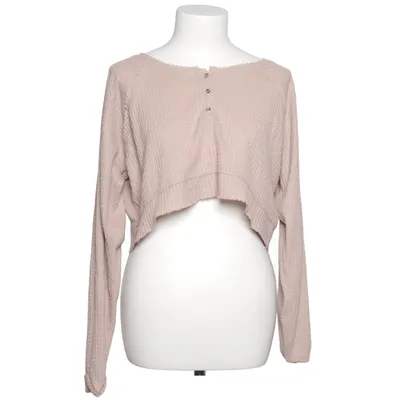 Henley shirt (Beige) from Urban Outfitters Elastane, Polyester, Viscose