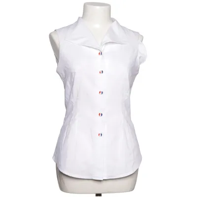 Top (Wit) van Daisy Dapper Katoen, Elastaan