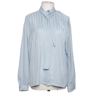 Pussy bow blouse (Blue) from Jobis