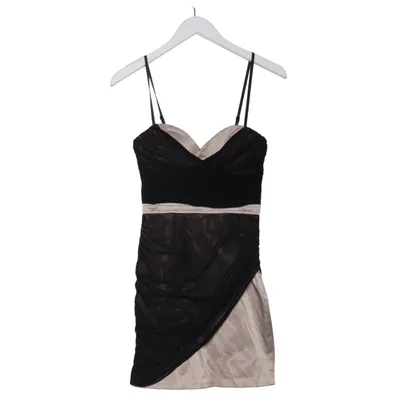 Cocktail dress (Black, Beige) from Elise Ryan Cotton, Elastane, Polyamide, Polyester