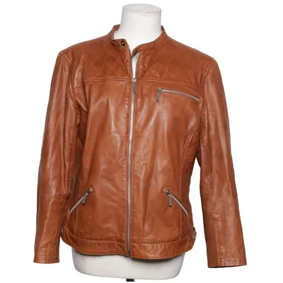 Läderjacka (Brun) från Aviatrix Skinn, Polyester