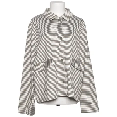 Jacket (White, Green) from Laura Torelli Elastane, Polyester, Viscose