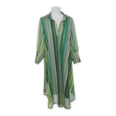 Klänning (Grön, Flerfärgad) från Jeff Gallano Polyester, Viskos