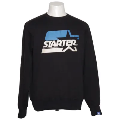Sweatshirt (Sort, Blå, Hvid) fra Starter Bomuld, Polyester