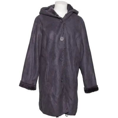 Shearling jacket (Gray) from Denim & Co Polyester