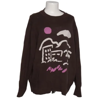 Pullover (Brun, Flerfarvet) fra Monki Bomuld