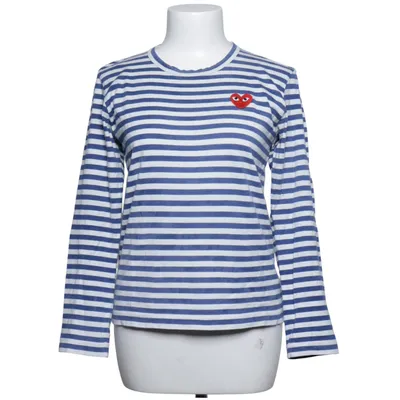Long sleeve T-shirt (Blue, White) from Comme des Garçons PLAY