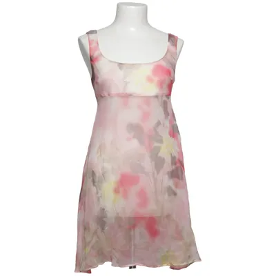 Robe (Rose, Multicolore) de John Galliano Élasthane, Polyester, Soie