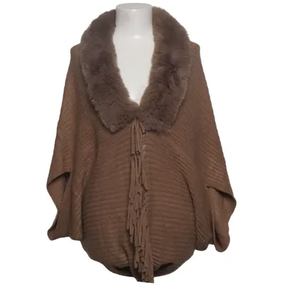 Poncho (Bruin) van Rino & Pelle Acryl, Polyester