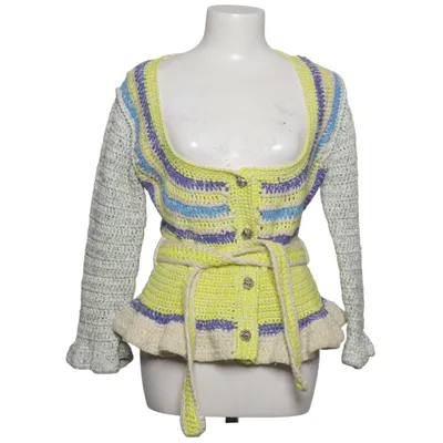 Cardigan (Yellow, Blue, Multicolored) from Ganni Acrylic, Linen, Organic cotton, Wool