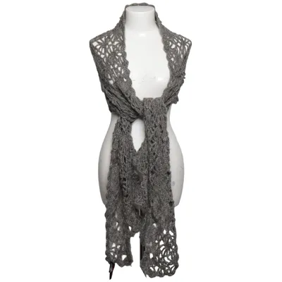 Scarf (Gray) from Indiska Acrylic, Wool