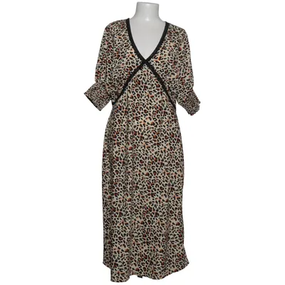 Kleid (Beige, Schwarz, Braun) von Wednesday's Girl Baumwolle, Polyester