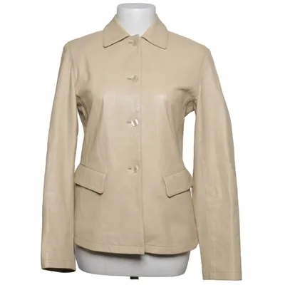 Leather blazer (Beige) from Jones Armstrong Leather, Acetate