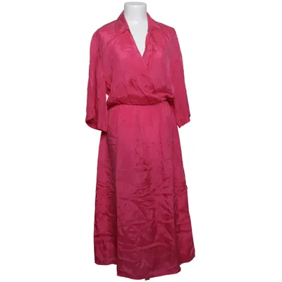 Wrap dress (Pink) from Massimo Dutti Cupro
