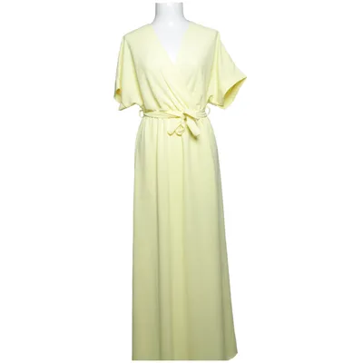 Maxi jurk (Geel) van Edelweiss Elastaan, Viscose