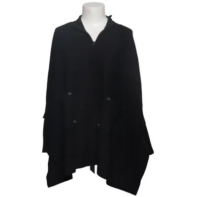 Poncho (Black) from Lola Casademunt Polyamide, Polyester, Rabbit fur, Viscose