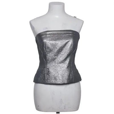 Tube Top (Silver Bustier) von Vanilia Acetat, Metallfaser, Polyester