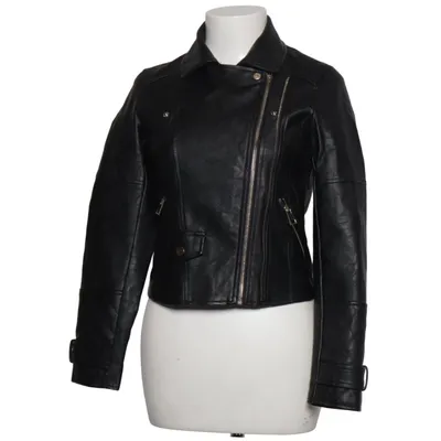 Bikerjakke (Sort) fra River Island Petite Polyester, Polyurethan, Viscose
