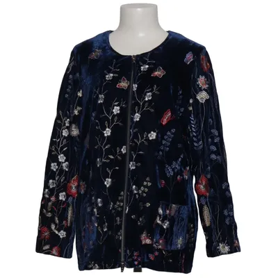 Jakke (Blå, Flerfarvet) fra Erfo Elastan, Polyester