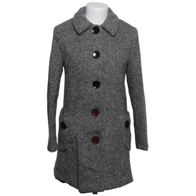 Manteau (Noir, Blanc) de 5 Avenue Élasthane, Polyester, Soie