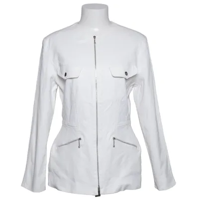 Jacket (White) from Alain Manoukian Cotton, Elastane