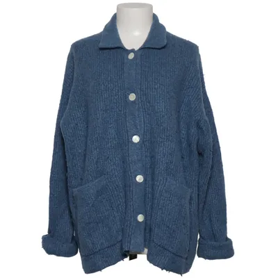 Cardigan (Bleu) de American Vintage Acrylique, Élasthane, Polyamide, Laine