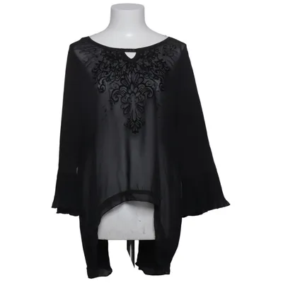 Top (Black) from Tredy Cotton, Elastane, Polyamide