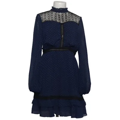 Dress (Blue, Black) from Dark Pink Polyester, Viscose