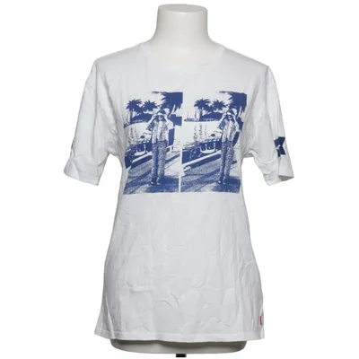 T-shirt (Hvid, Blå) fra Scotch & Soda Bomuld