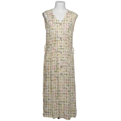 Dress (Beige, Green, Multicolored) from Lecomte Acetate, Viscose