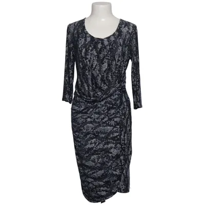 Jurk (Zwart, Blauw, Wit) van Lady Lol Paris Elastaan, Polyester