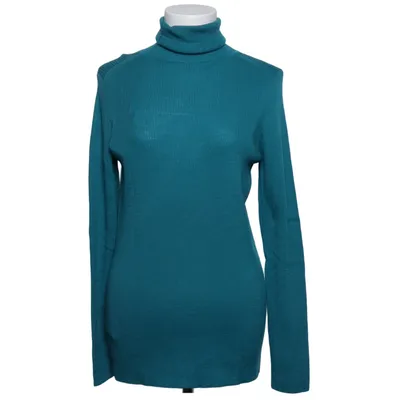 Rollkragenpullover (Blau) von Uniqlo Wolle
