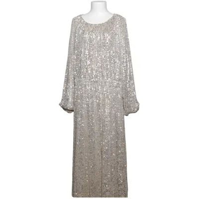 Aftonklänning (Silverfärgad) från H&M Elastan, Polyester