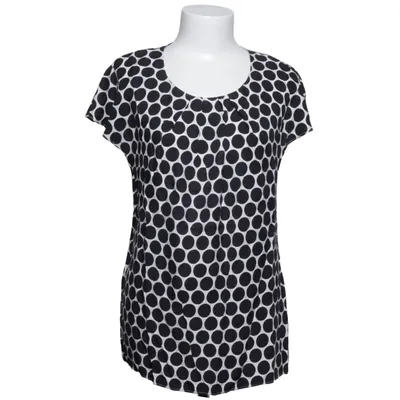 Top (Black, White) from Boden Silk, Viscose