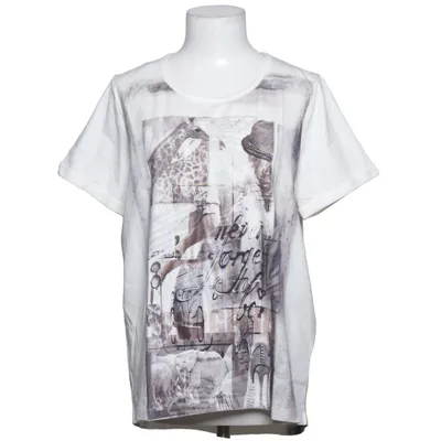 T-shirt (White, Gray) from Margittes Cotton, Elastane, Modal