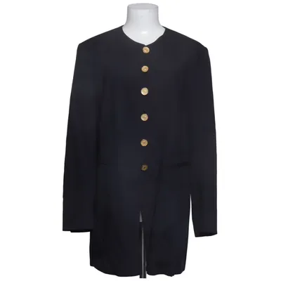 Blazer (Blå, Sort) fra DinoModa Polyamid, Uld