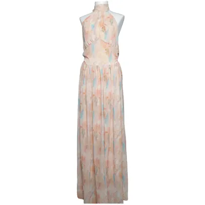 Dress (Beige, Multicolored) Elastane, Polyester