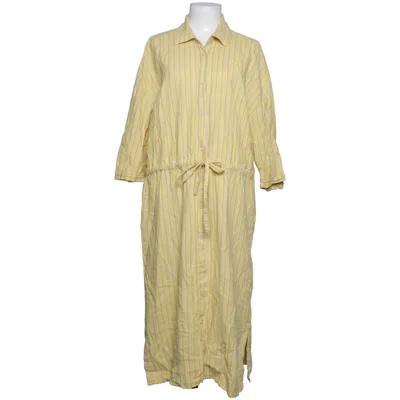 Shirt dress (Yellow, Beige) from Hema Cotton, Linen