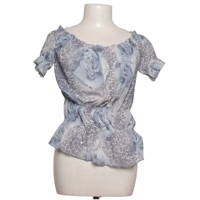 Top (Blue, White) from Crazy World Polyester