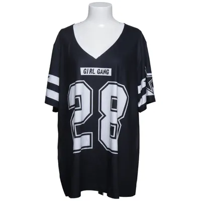 Football jersey (Black, White) Polyester