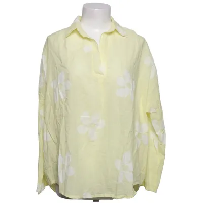 Blouse (Geel, Wit) van Happy Look Katoen