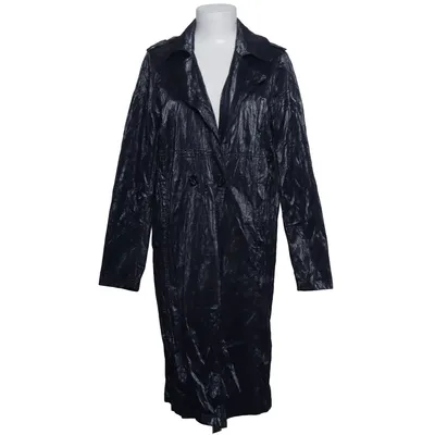 Trenchcoat (Blauw) van Laura Jo Metallvezel, Polyurethaan, Viscose