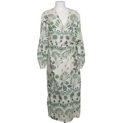 Omlottklänning (Vit, Grön, Flerfärgad) från H&M Bomull